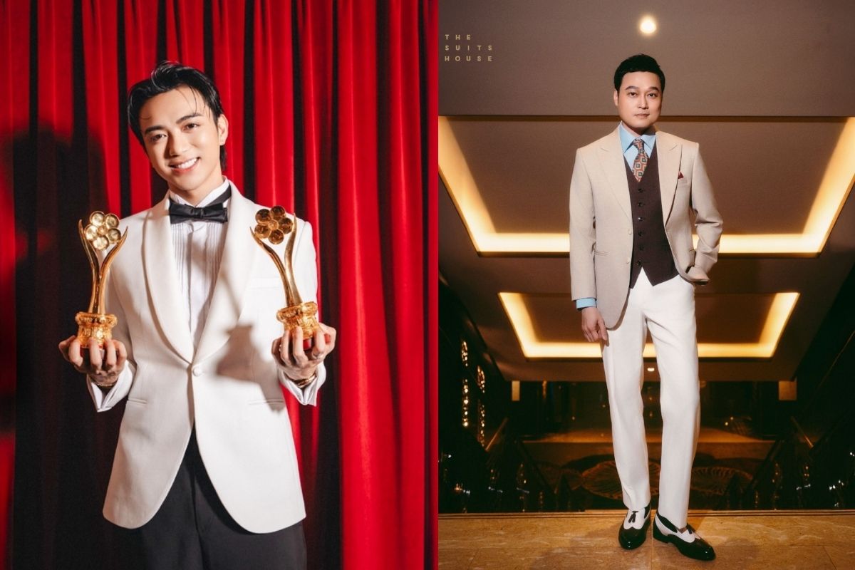 Ca sĩ Soobin Hoàng Sơn & ca sĩ Quang Vinh diện suit của The Suit House (Ảnh: The Suit House)