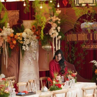 trang trí lễ gia tiên