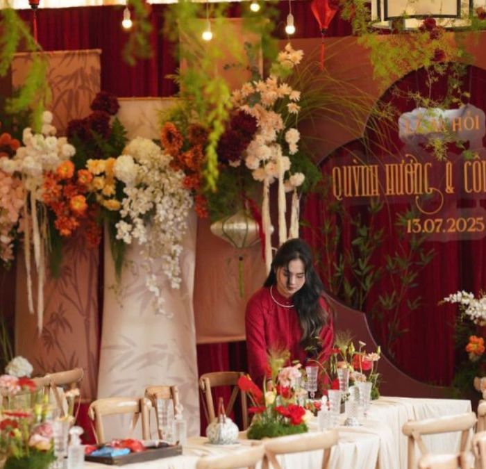 trang trí lễ gia tiên