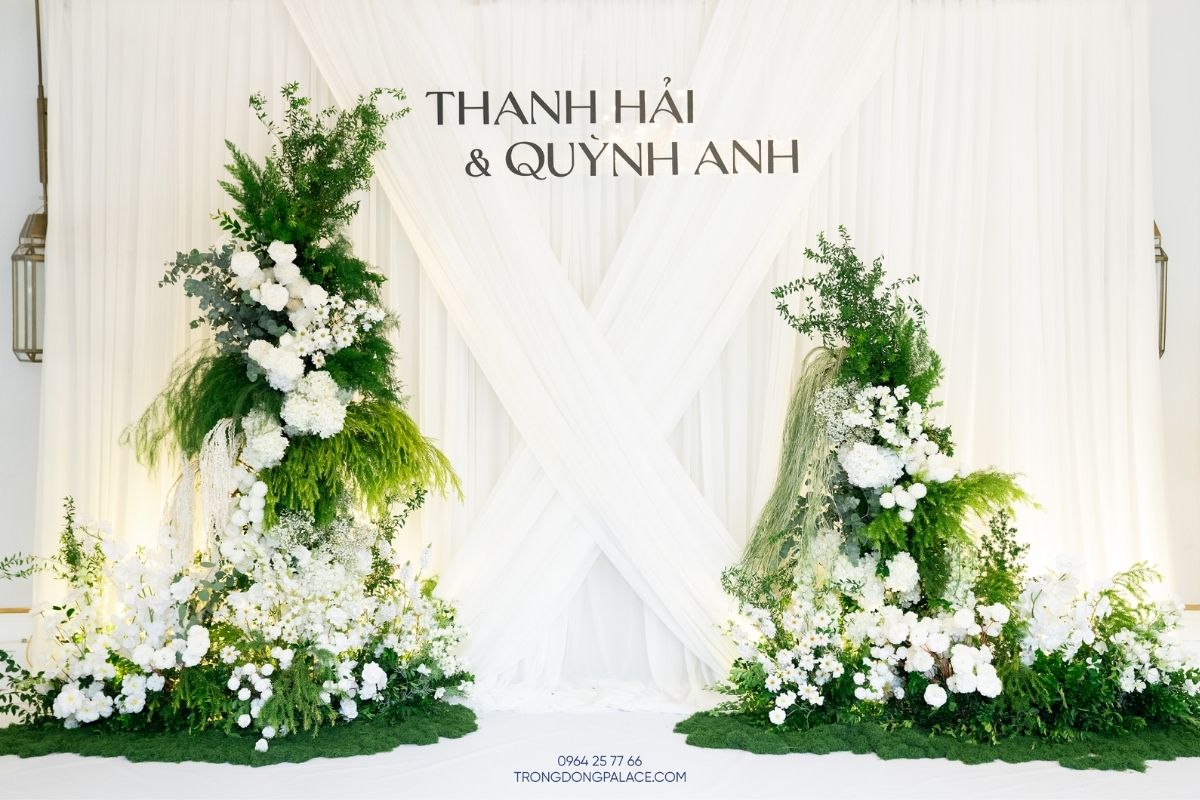 Photobooth tiệc cưới của cặp đôi Thanh Hải & Quỳnh Anh tại Trống Đồng Palace Cảnh Hồ (Ảnh: Trống Đồng Palace)