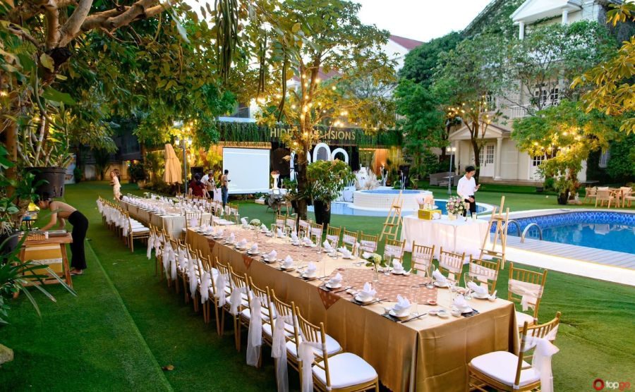 Hidden Mansions Saigon Resort là một trong những địa điểm tiệc cưới độc đáo nhất tại Quận 12 (Ảnh: sưu tầm)