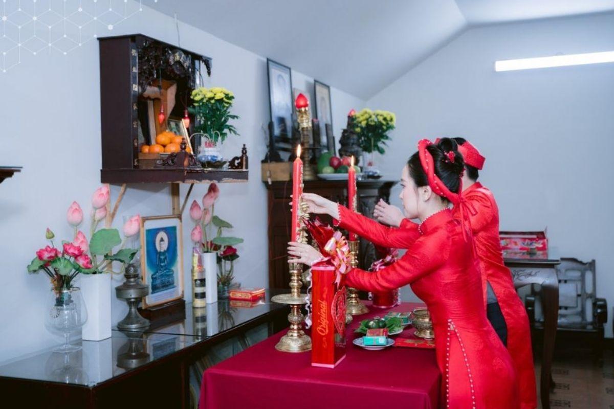 Lễ thượng đăng xuất hiện phổ biến trong phong tục cưới hỏi miền Nam và miền Tây (Ảnh: sưu tầm)