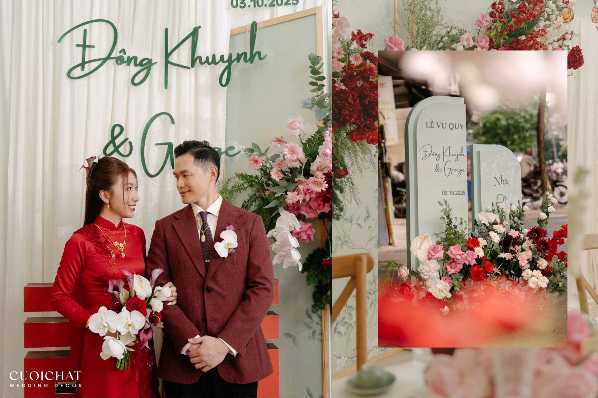 Lễ vấn danh vẫn được lồng ghép khéo léo vào các nghi thức cưới hỏi hiện đại (Ảnh: TIFF.vn)