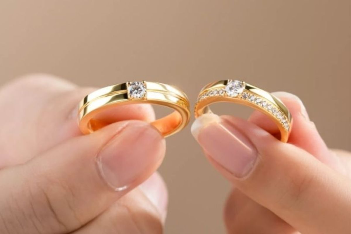 Nhẫn cưới và trang sức vàng dành tặng cô dâu trong ngày trọng đại. (Ảnh: Sưu tầm) 