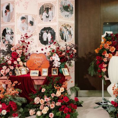 Bàn gallery cưới đẹp