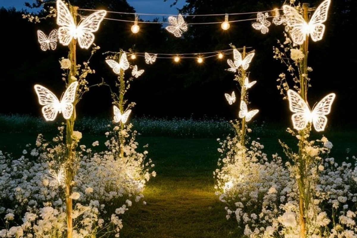 Khung kim loại vàng bạc phản sáng kết hợp họa tiết đầy cảm xúc (Ảnh: Sưu tầm)