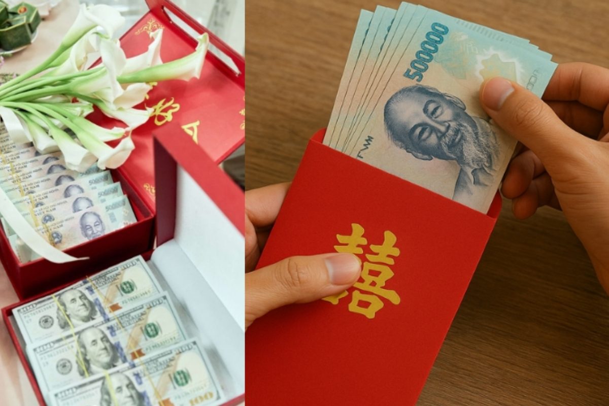 Tục thách cưới là một nghi lễ truyền thống trong phong tục cưới hỏi Việt Nam. (ẢNH: Sưu tầm)