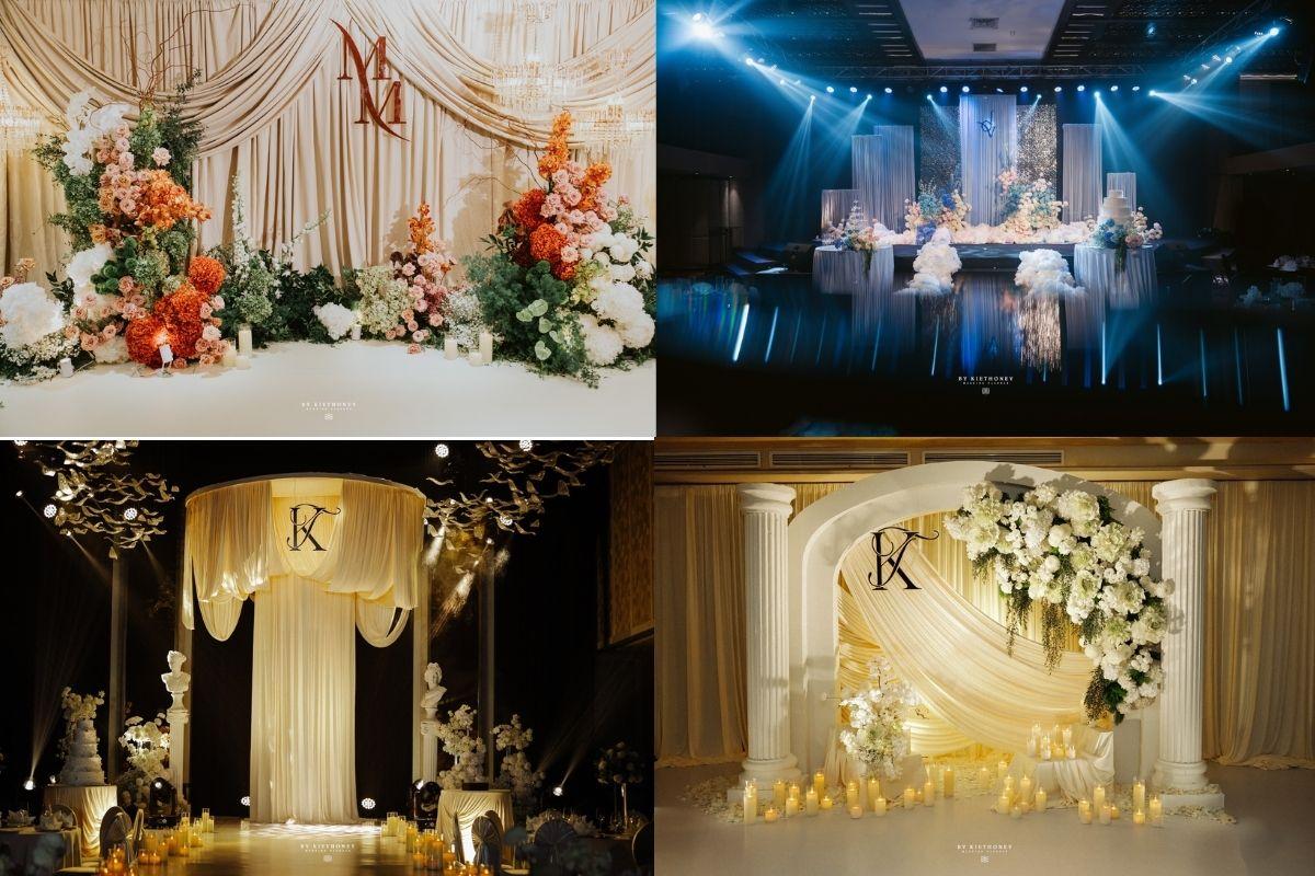 Một số sân khấu, background chụp ảnh trong lễ cưới do By Kiet Honey thực hiện (Ảnh: By Kiet Honey)