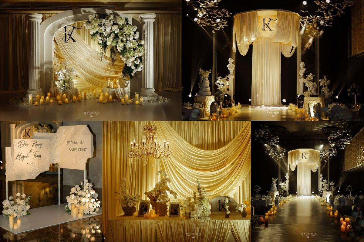 Concept Love in Bloom trong trang trí tiệc cưới của cặp đôi Trang & Khang (Ảnh: By Kiet Honey)