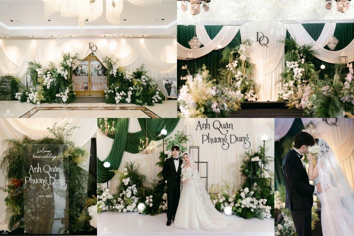 Trang trí tiệc cưới trong đám cưới cặp đôi Anh Quân & Phương Dung (TIFF.vn)