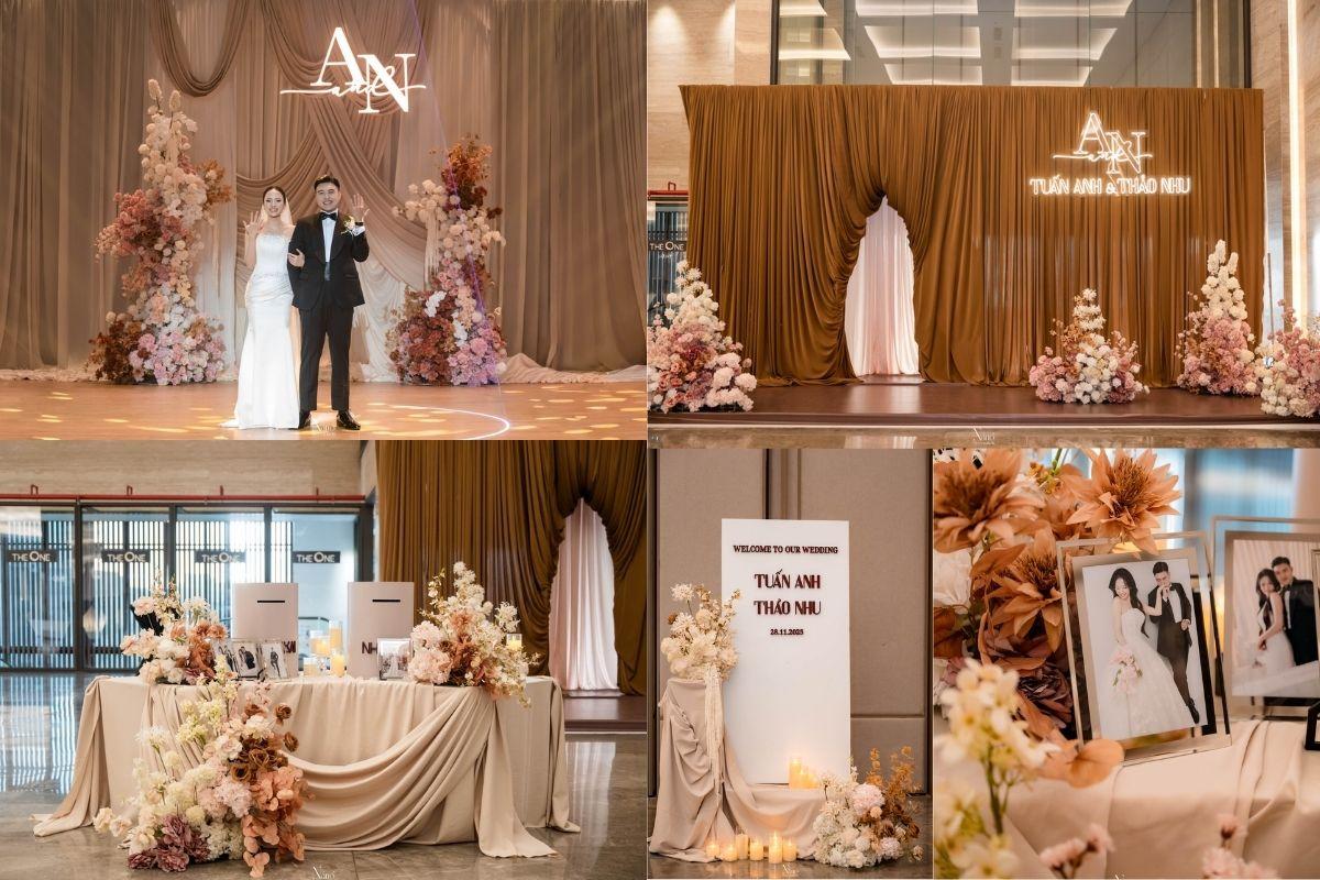 Style Modern Classic trong trang trí tiệc cưới do Nắng Decoration thực hiện (Ảnh: Nắng)