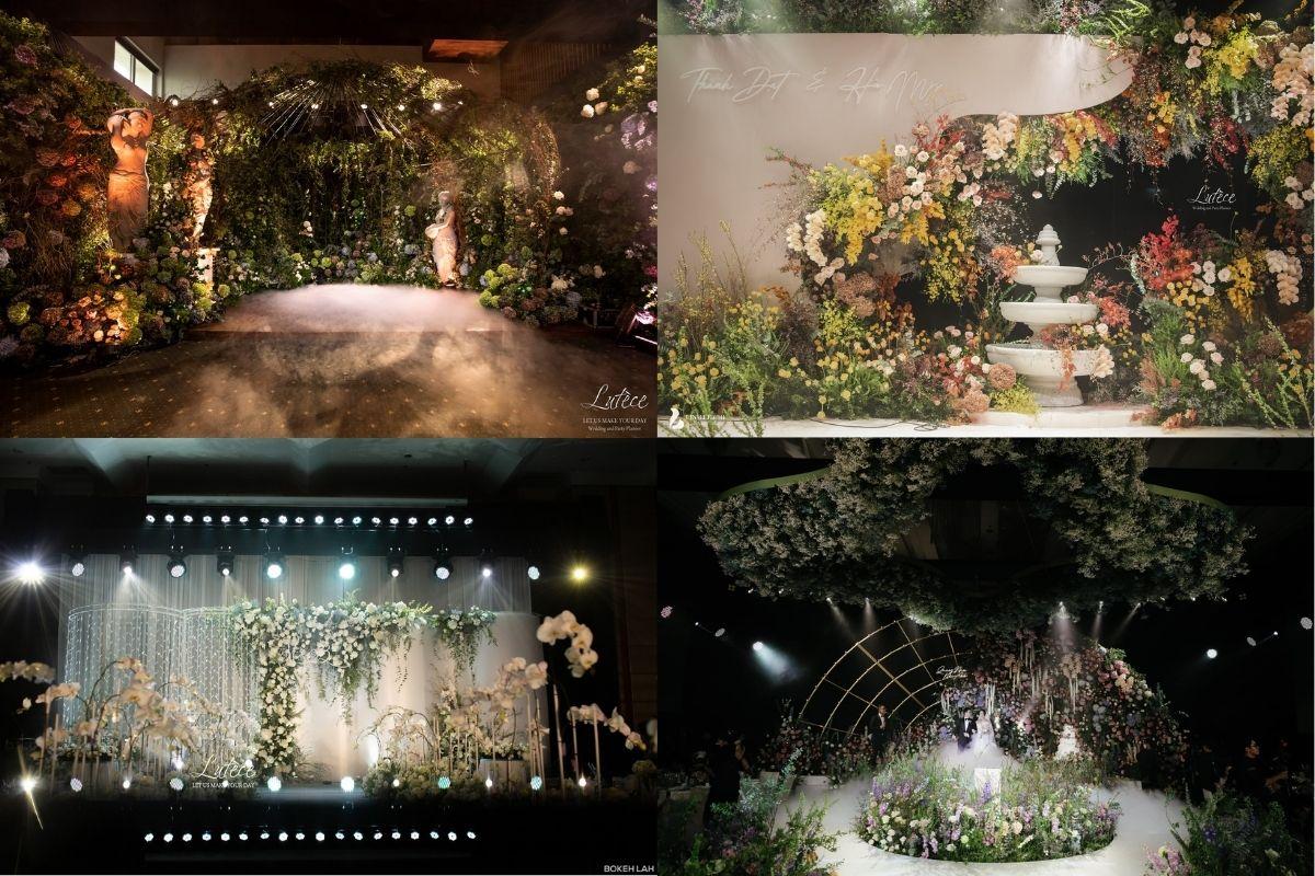 Một số concept trang trí tiệc cưới theo phong cách romatic do Lutèce thực hiện (Ảnh: Lutèce)