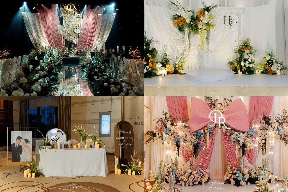 Một số concept trang trí tiệc cưới do White Wedding thực hiện (Ảnh: White wedding)