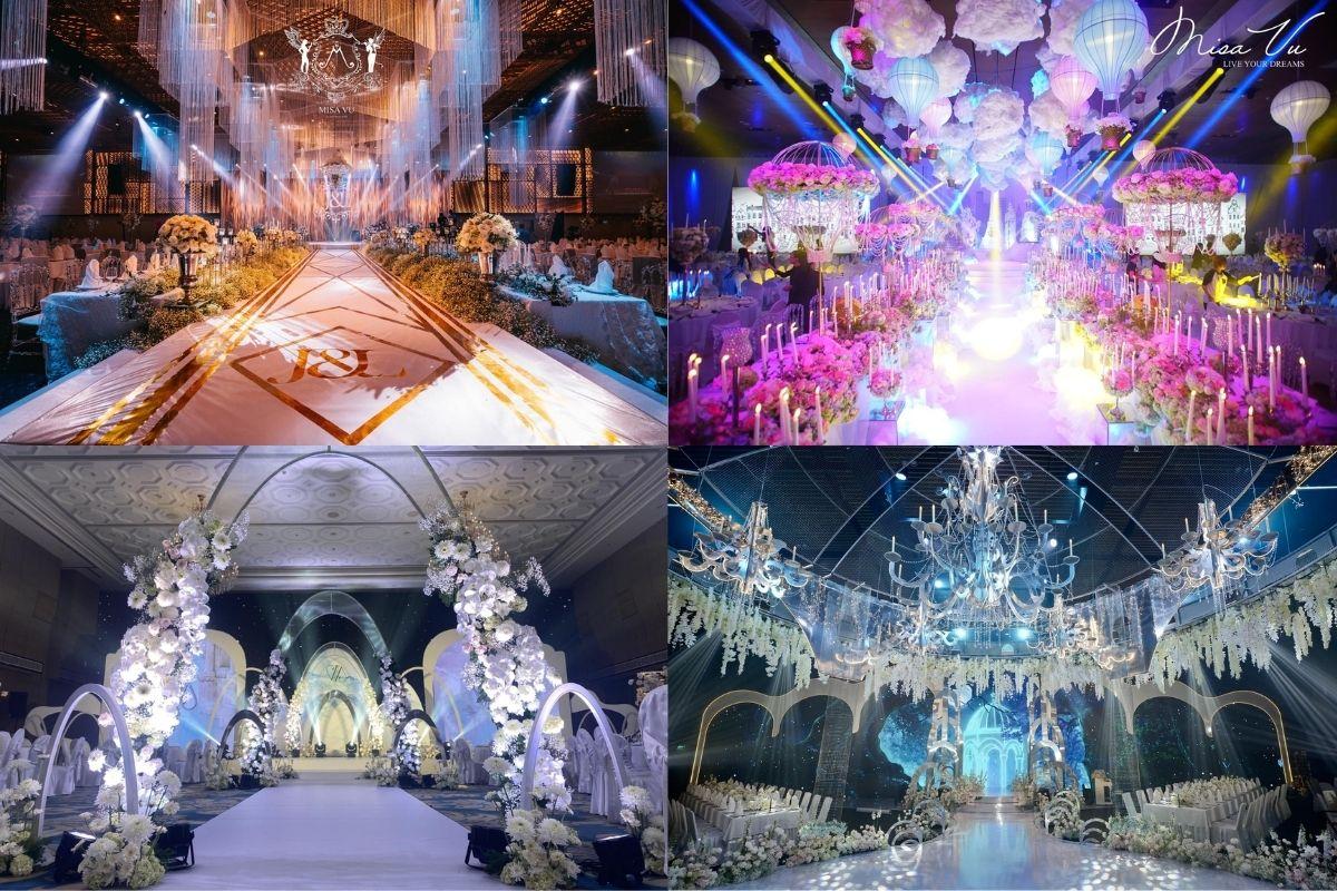 Một vài concept trang trí tiệc cưới được Misa Vu thực hiện (Ảnh: Misa Vu)