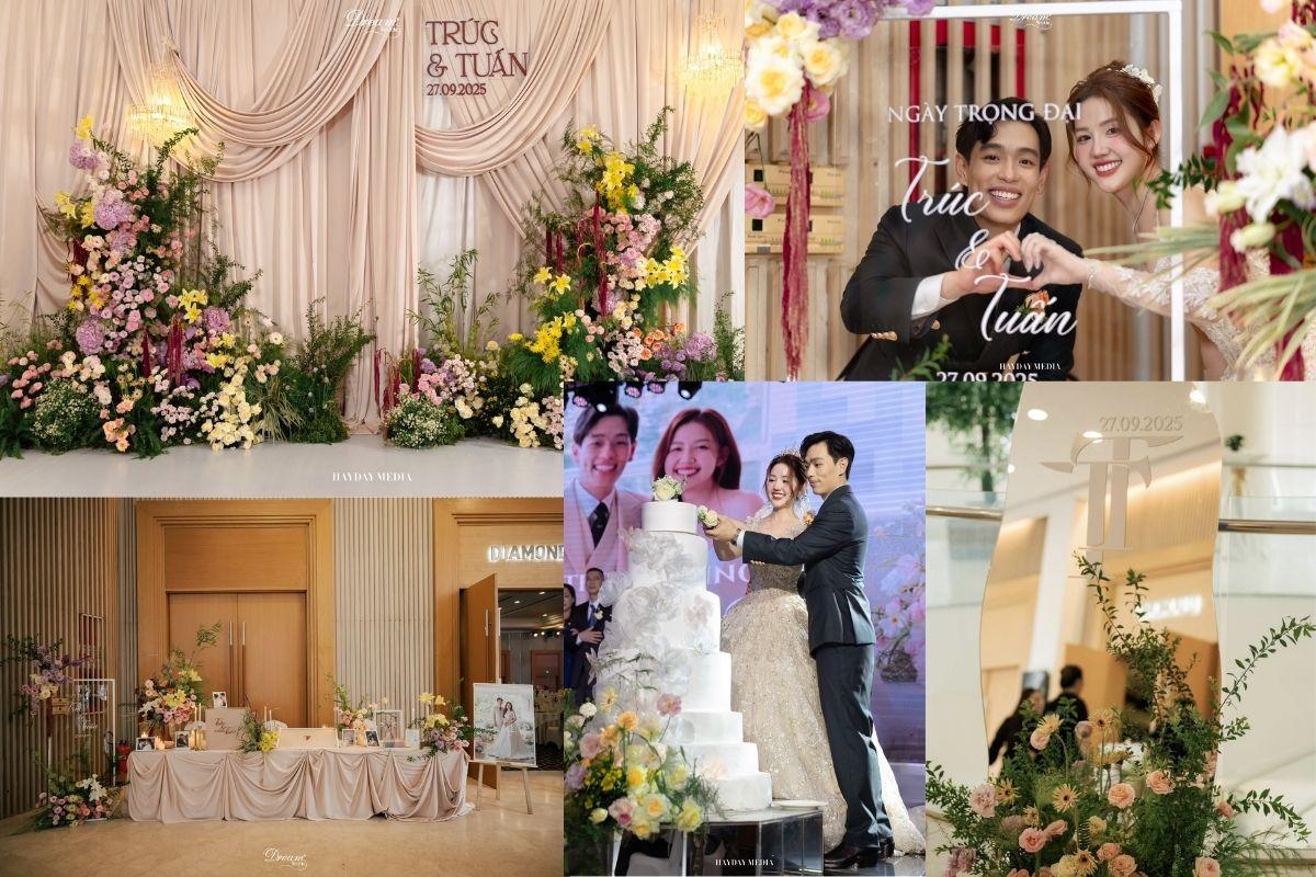 Tuấn & Trúc có một đám cưới mang đậm dấu ấn cá nhân với concept “Velvet Glow” (Ảnh: Dream Wedding)