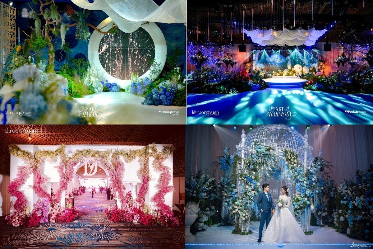 Một số concept trang trí tiệc cưới do Lá Trường Xuân thực hiện (Ảnh: Lá Trường Xuân)