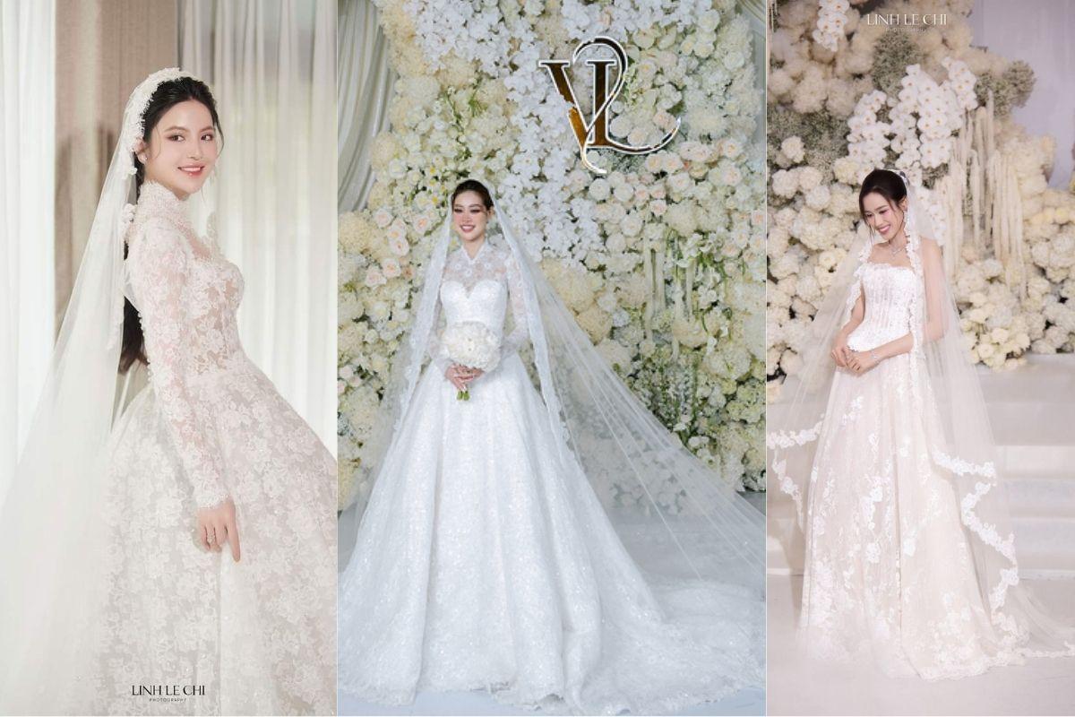 Mỗi kiểu dáng váy cưới sẽ có loại veil phù hợp để làm nổi bật cô dâu (Ảnh: TIFF.vn)