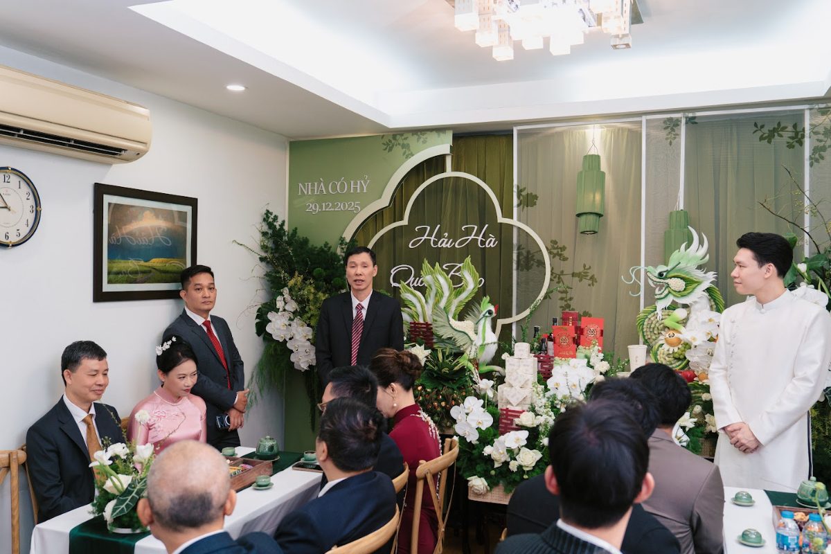 Mẫu lời phát biểu xin dâu trang trọng. (ẢNH: TIFF.vn)