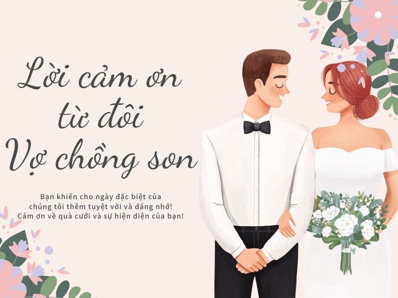 Lời cảm ơn sau đám cưới thể hiện sự trân trọng sâu sắc dành cho thời gian, công sức và tình cảm mà khách mời đã dành cho cặp đôi (ảnh: sưu tầm)