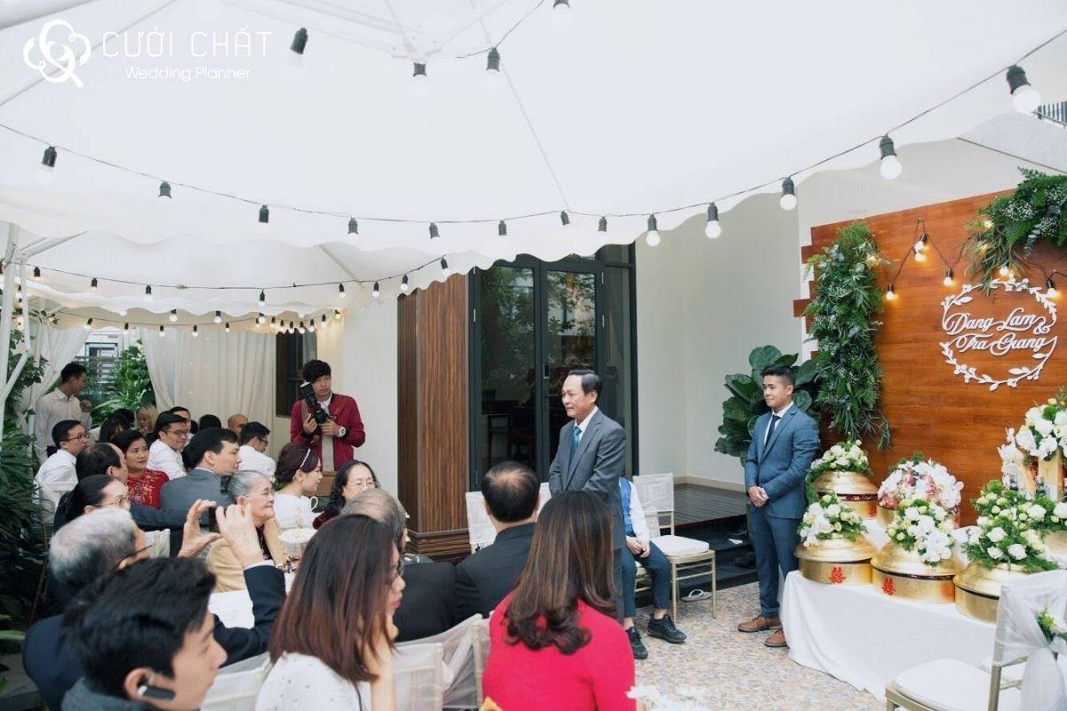 Bài phát biểu xin dâu thường được thực hiện trong lễ ăn hỏi (Ảnh: TIFF.vn)