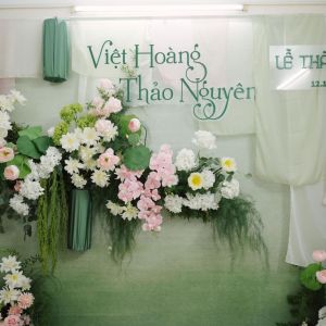 Trang trí tư gia cưới Hoàng & Nguyên tại Hà Nội