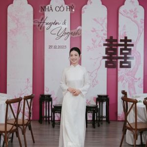 Trang trí tư gia cưới Huyền & Yogesh tại Hà Nội