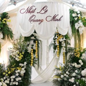 Trang trí tư gia cưới Nhật Lệ & Quang Minh tại Hà Nội