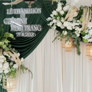 Trang trí tư gia cưới Chí Minh & Minh Trang tại Hà Nội