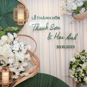 Trang trí tư gia cưới Thanh Sơn & Mai Anh tại Hà Nội